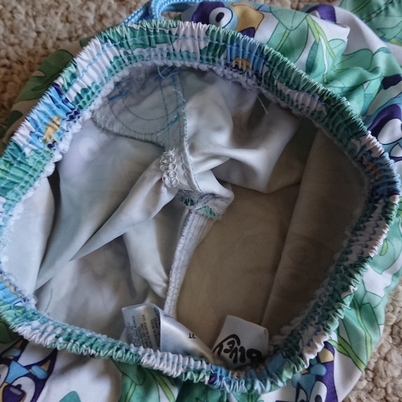 Bluey toddler boy Green swim Shorts SIZE 2T - Picture 3 of 9